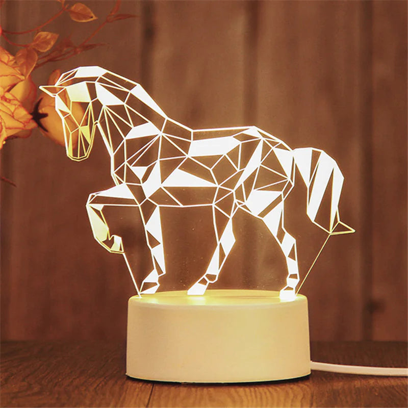 Romantic 3D Acrylic LED Lamp