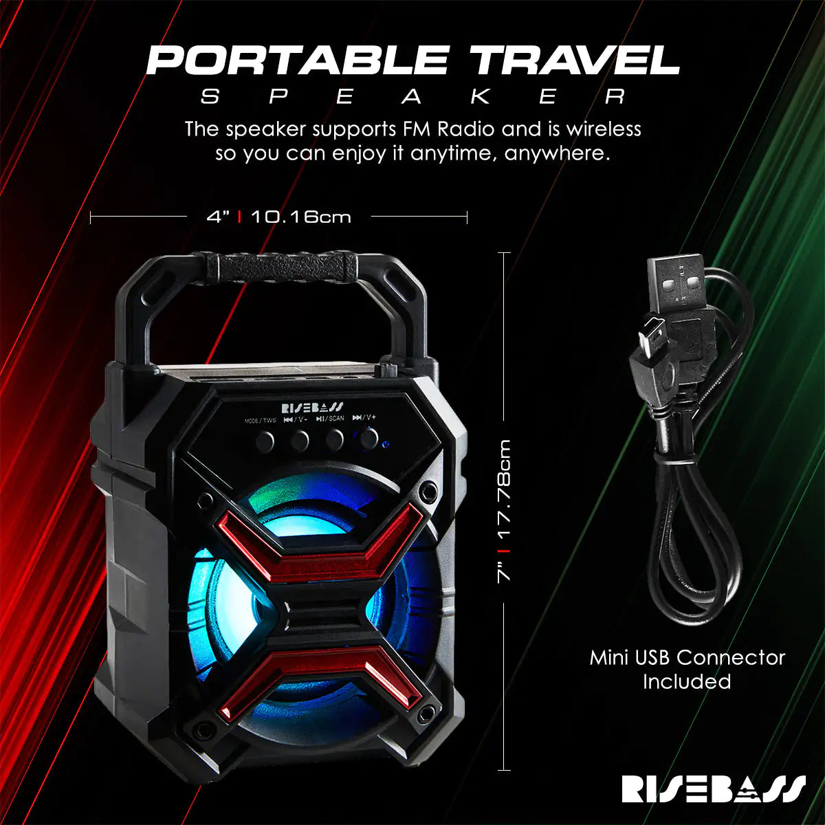 Compact PartyLite Bluetooth Speaker