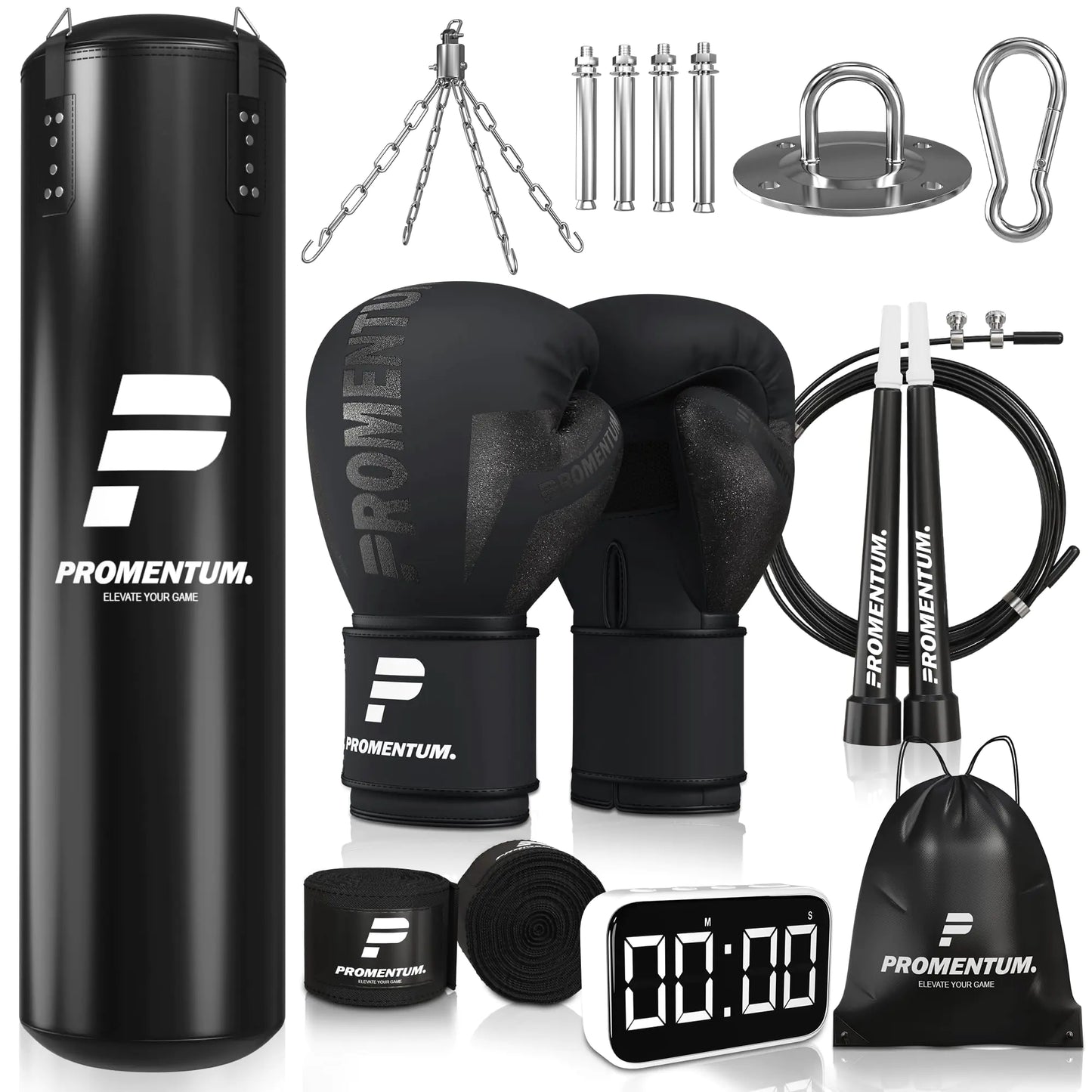 Adults Boxing Kit – Complete Punching Bag Set with Timer