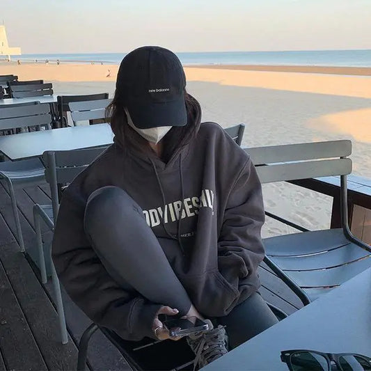 Chic Oversized Letter Hoodie