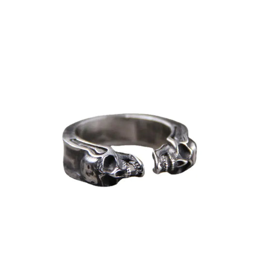 Sterling Thai Silver Skull Ring
