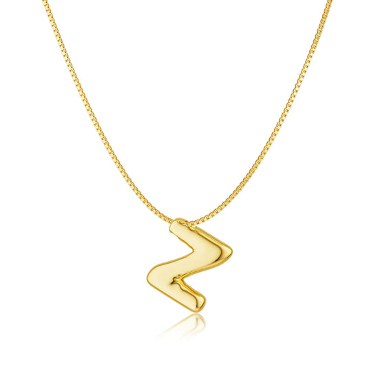 14K Gold Plated Initial Necklace