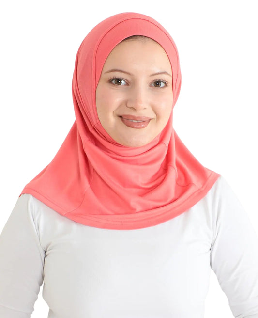 ReadyWear Cotton Turban for Muslim Women (Brink Pink)