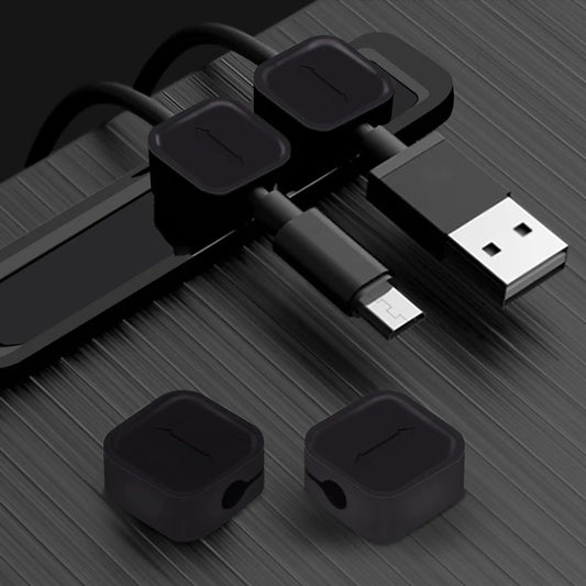 CLIPLOGIC 4-Piece Magnetic Cable Organizer Set