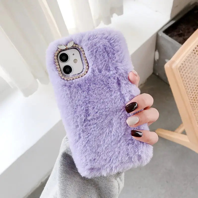 Chic Faux Fur Phone Protector
