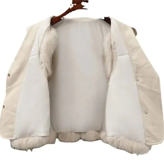 Chic Faux Fur Patchwork Vest