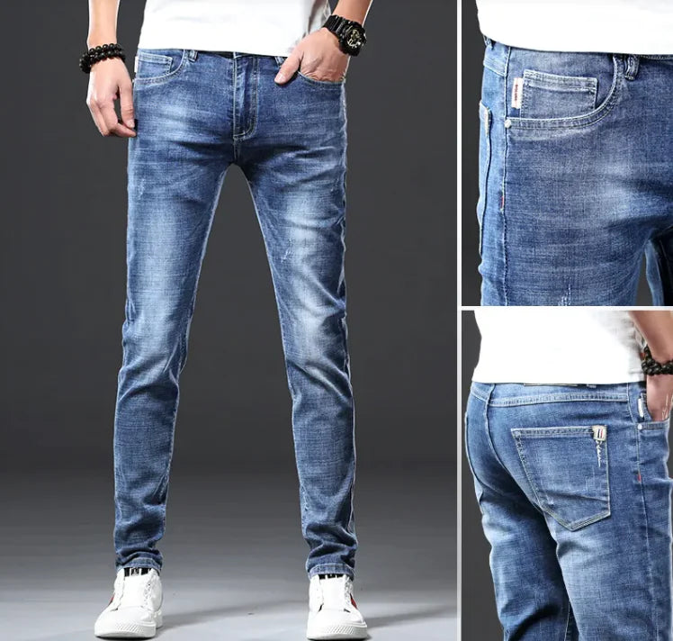 Men's Tapered Casual Jeans