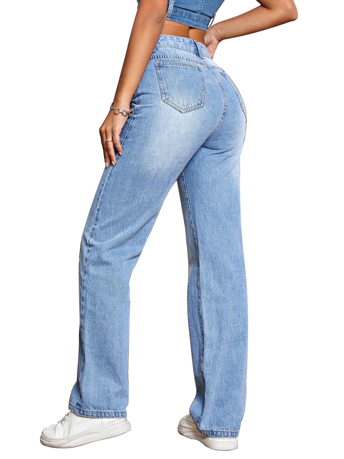 Relaxed High Waist Jeans