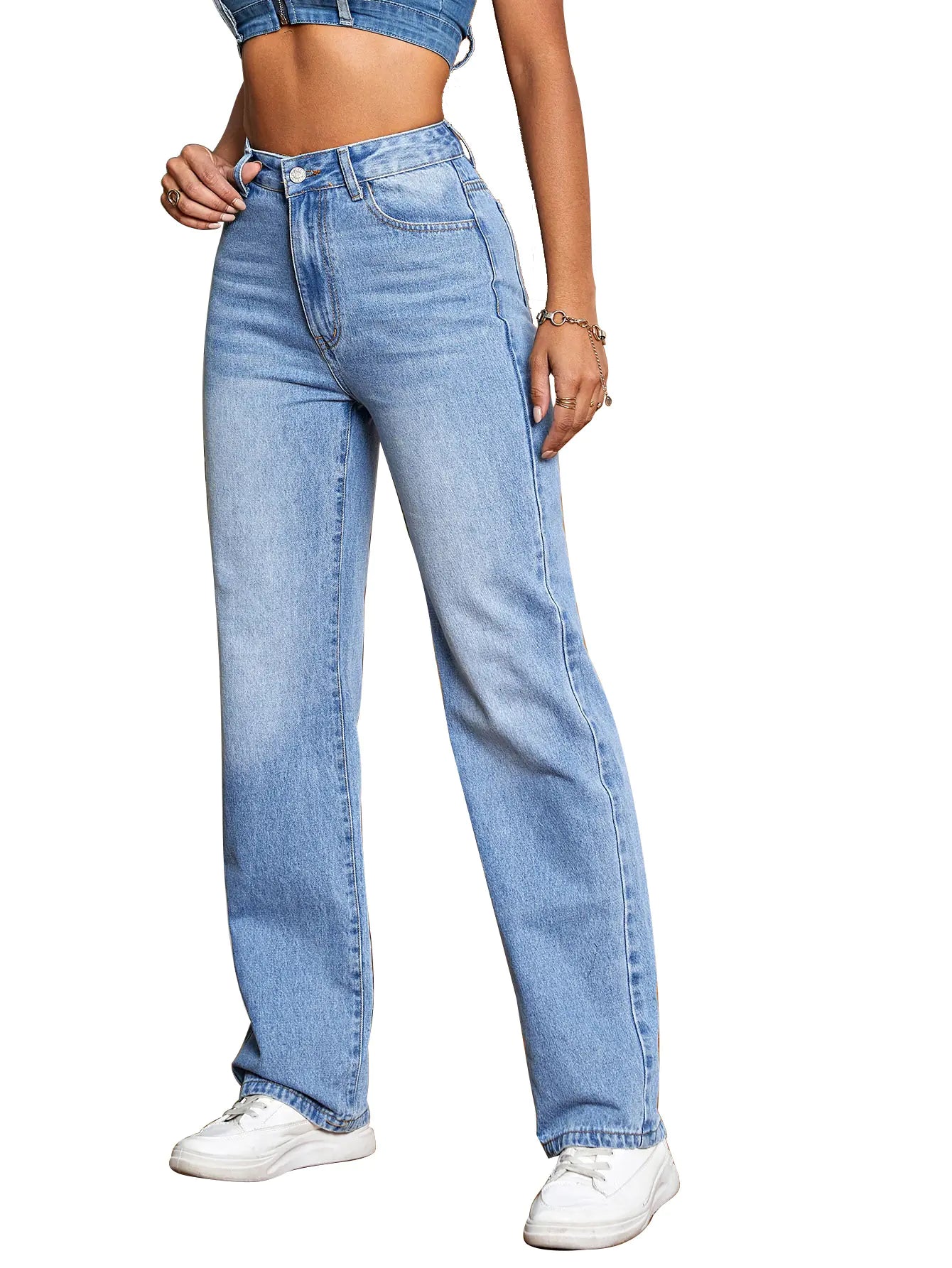 Relaxed High Waist Jeans