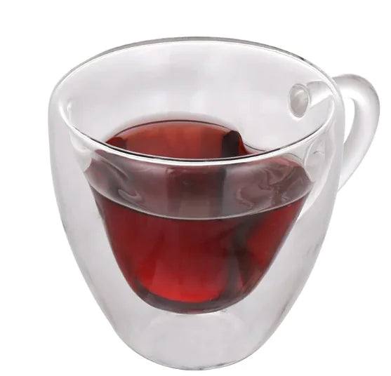 HeartView Thermal Glass Cup
