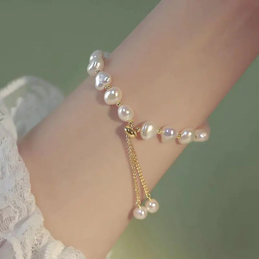 Ladies' Elegant Pearl Bead Bracelet