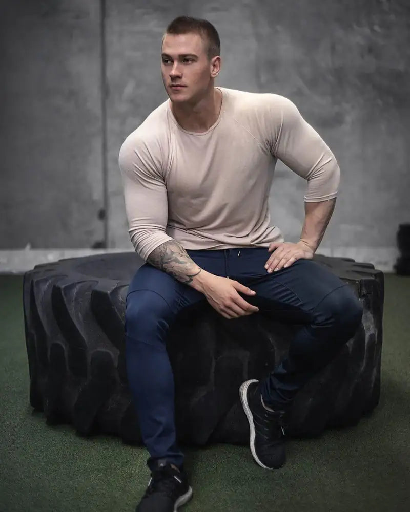 Fast Dry Men's Workout Long Sleeve Tee