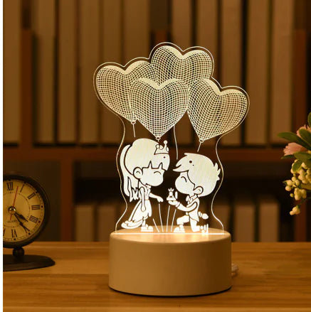 Romantic 3D Acrylic LED Lamp