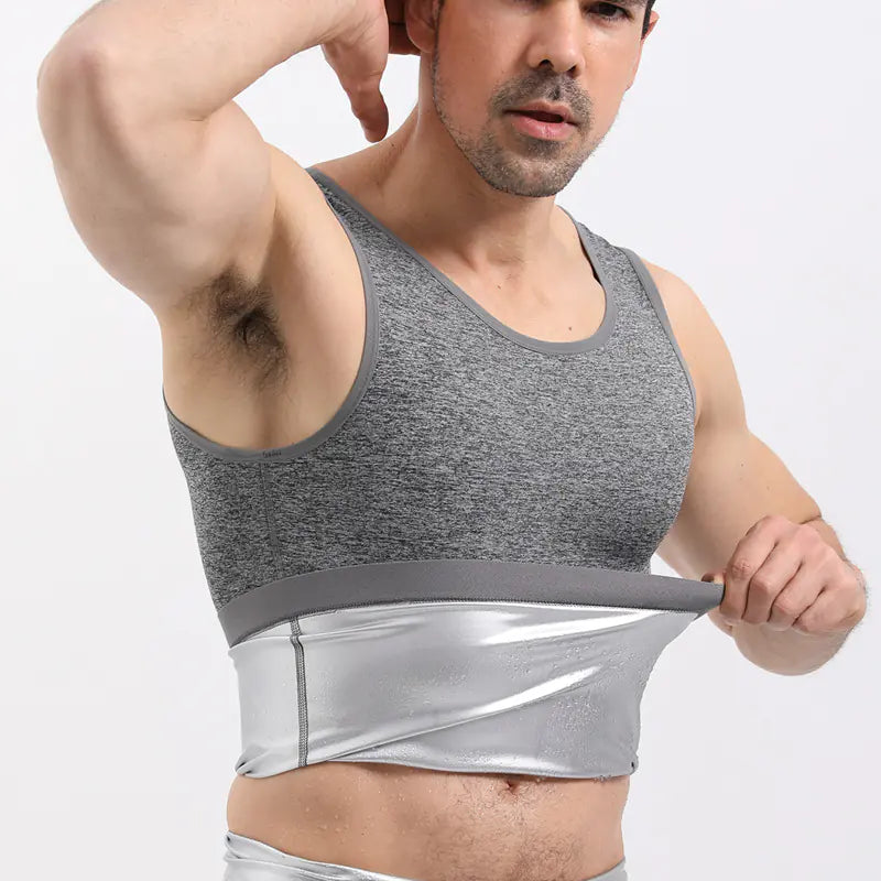Men's Seamless Sweat-Absorbing Gym Vest for Fitness