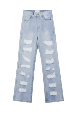 Urban Edge Distressed Straight Jeans