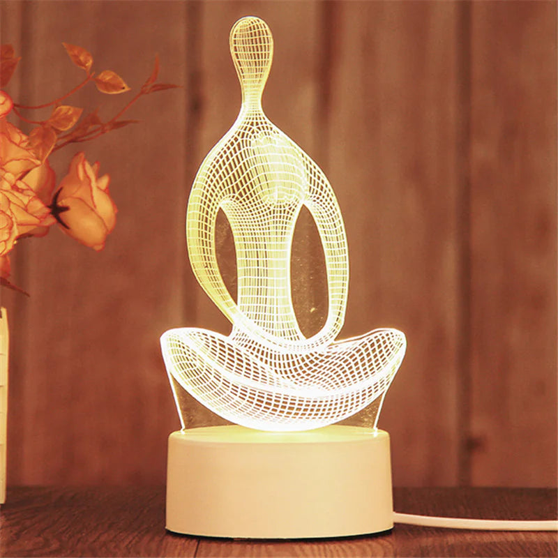 Romantic 3D Acrylic LED Lamp