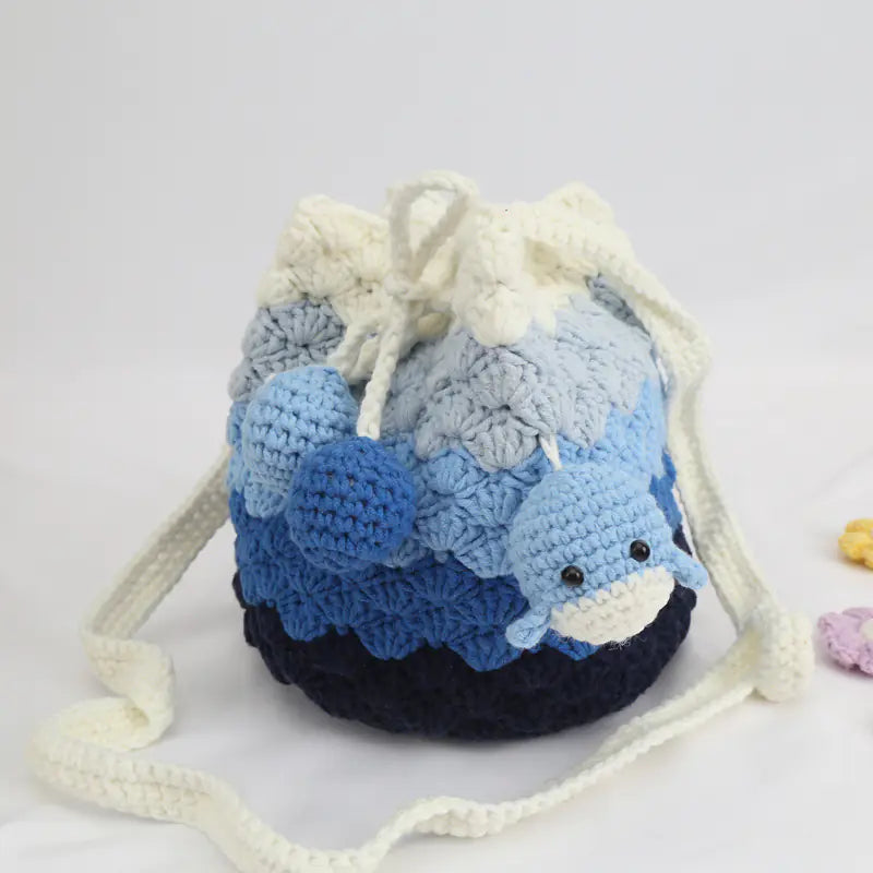 Handmade Woolen Drawstring Bag