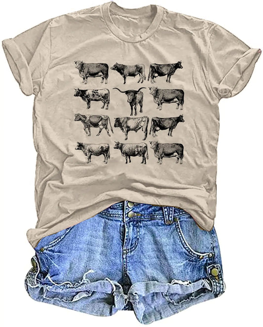 Cowgirl Graphic Tee: Vintage Western Casual Top