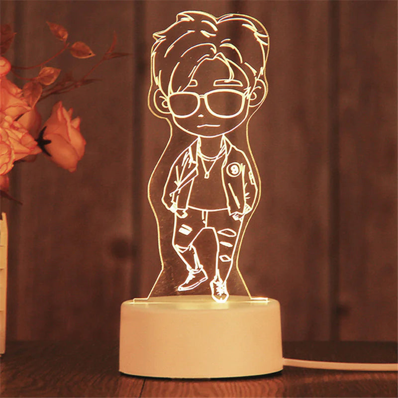 Romantic 3D Acrylic LED Lamp