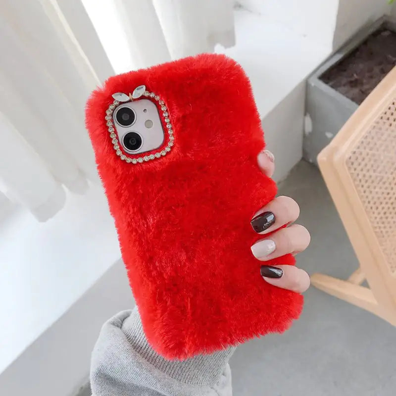 Chic Faux Fur Phone Protector
