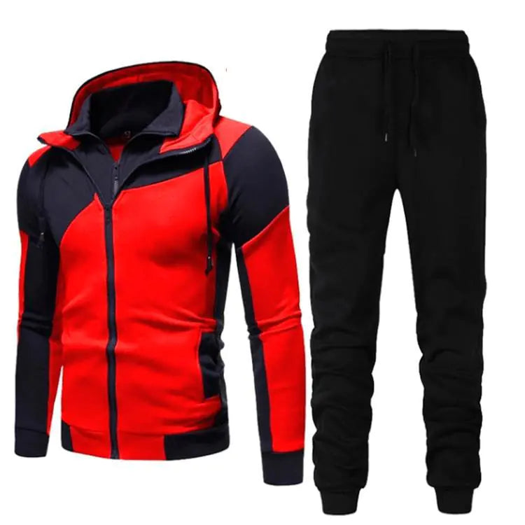 2020 Men's Stylish Color Block Hoodie