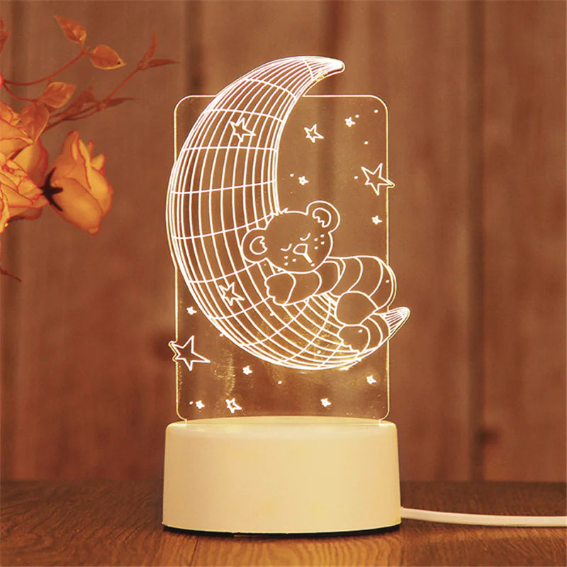 Romantic 3D Acrylic LED Lamp