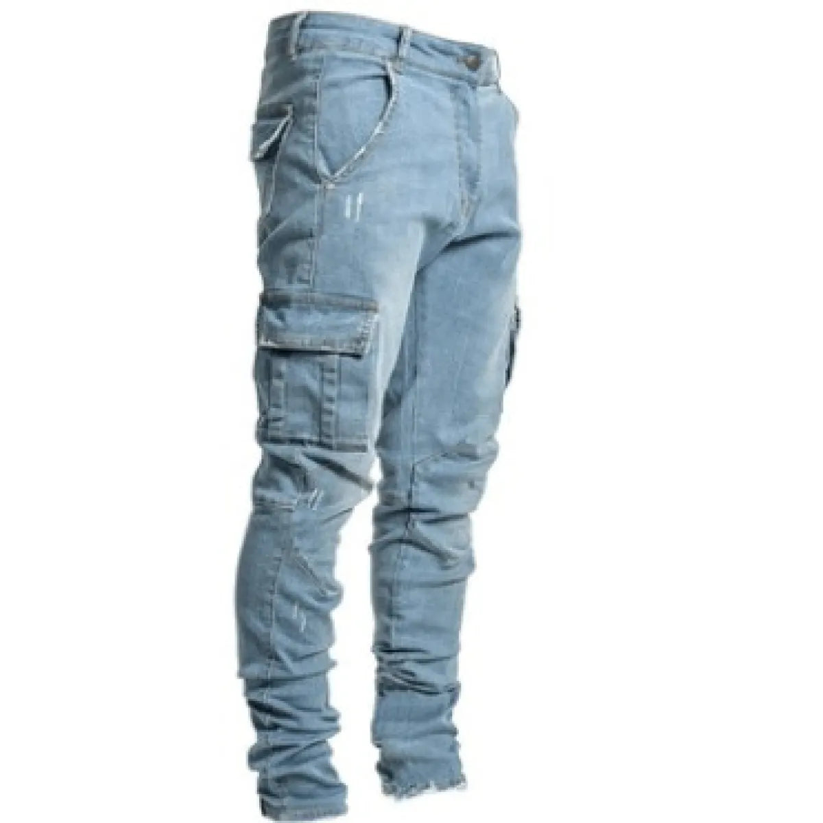 Men's Slim Fit Jeans with Side Pockets