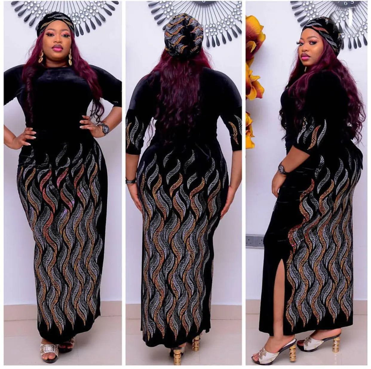 African Essence Plus Size Maxi Dress