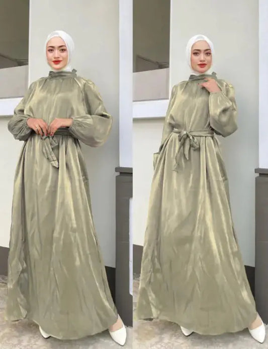Full-Length Sleeve Hijab Dress