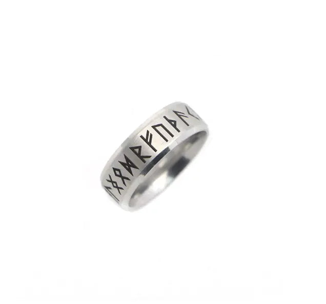 Titanium Steel Monogram Ring