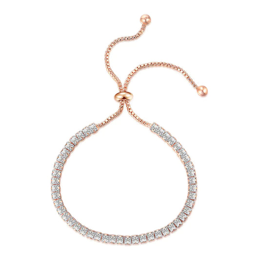 Elegant Women's Diamond Line Bracelet