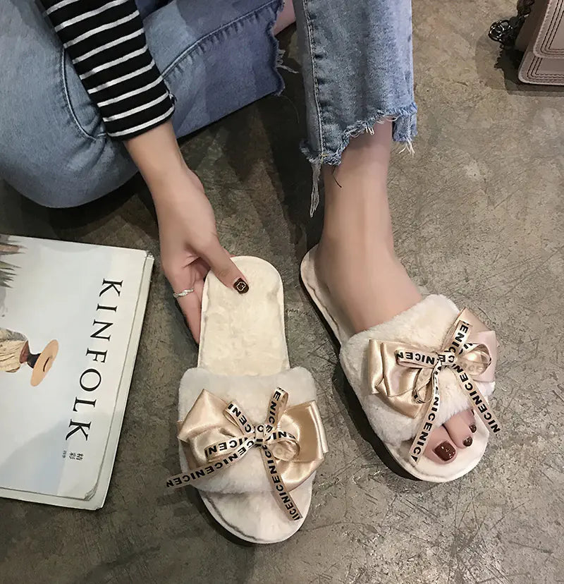 Cotton Comfort Non-slip Fur Shoes