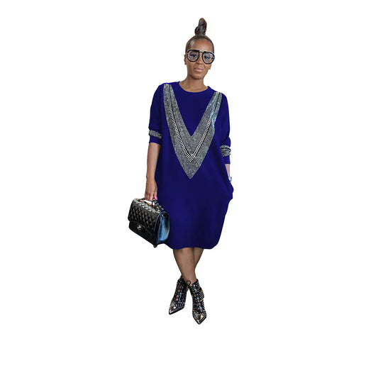 Autumn Bliss Cotton Midi Dress