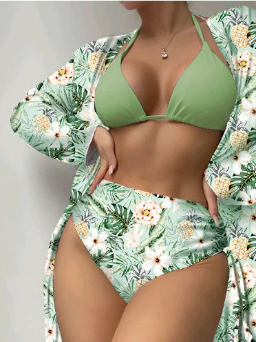 Sunny Tropics Bikini and Cover-Up Set