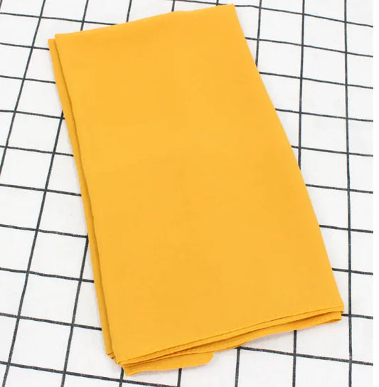 Chic Pearl Chiffon Hijab - Lightweight Solid Shade