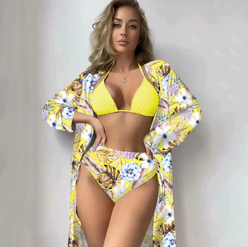 Sunny Tropics Bikini and Cover-Up Set