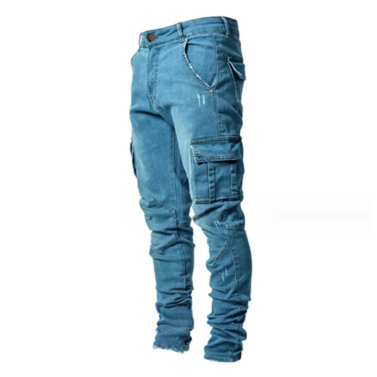 Men's Slim Fit Jeans with Side Pockets