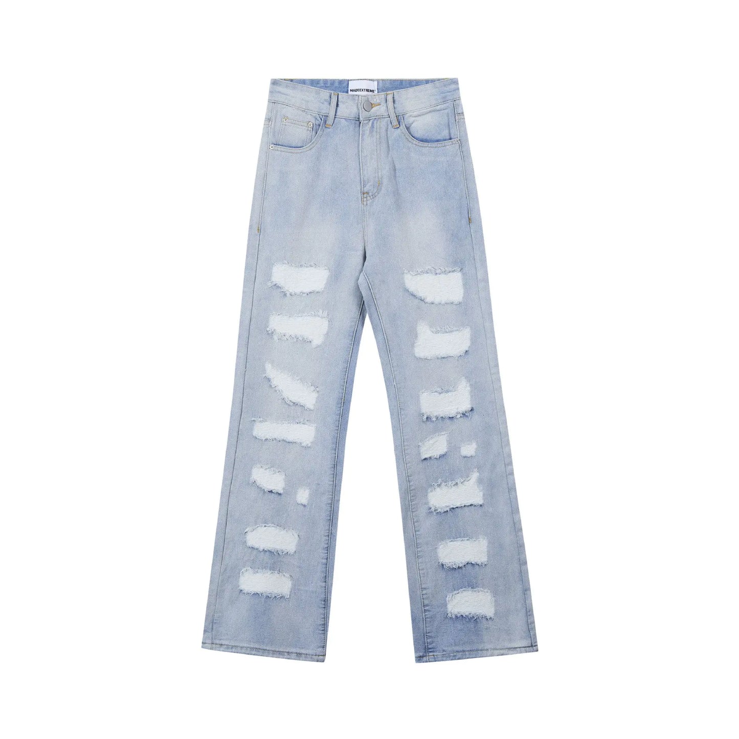 Urban Edge Distressed Straight Jeans