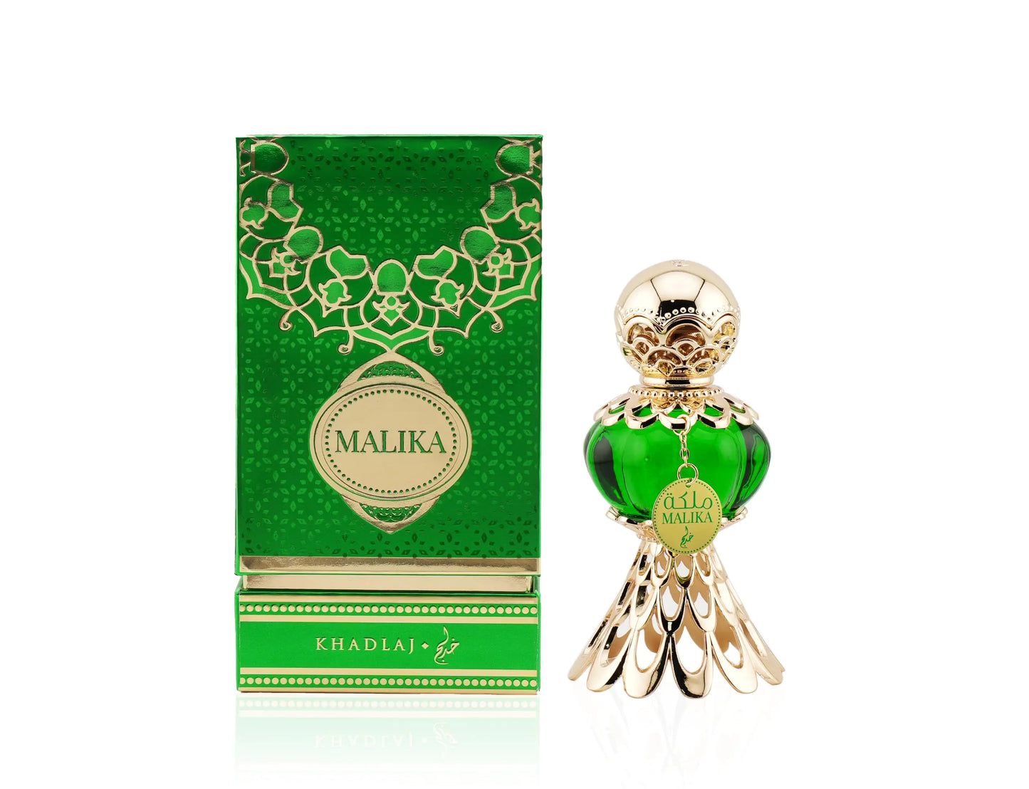 KHADLAJ PERFUMES Malika Green Concentrated Perfume Oil for Women 20 ml / 0.7 Ounce