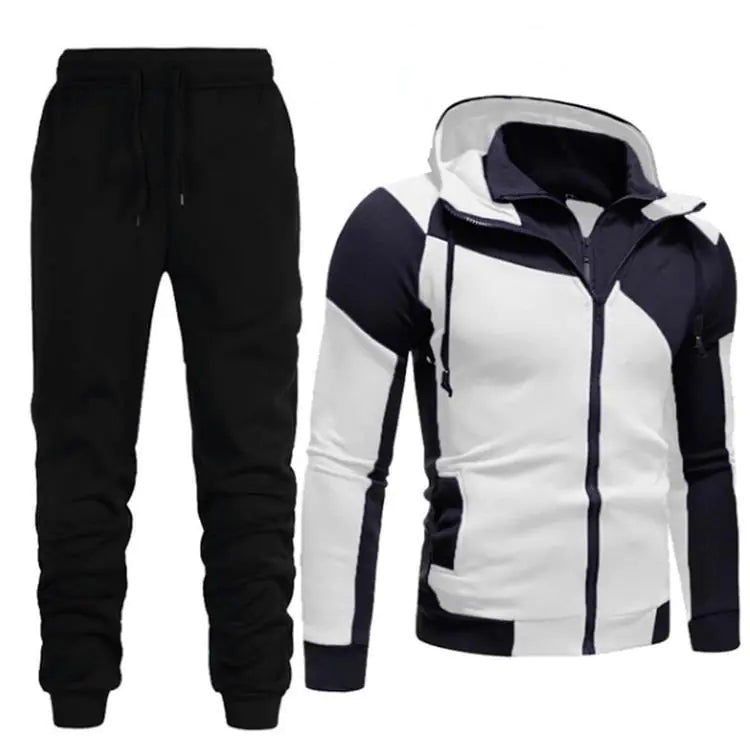 2020 Men's Stylish Color Block Hoodie