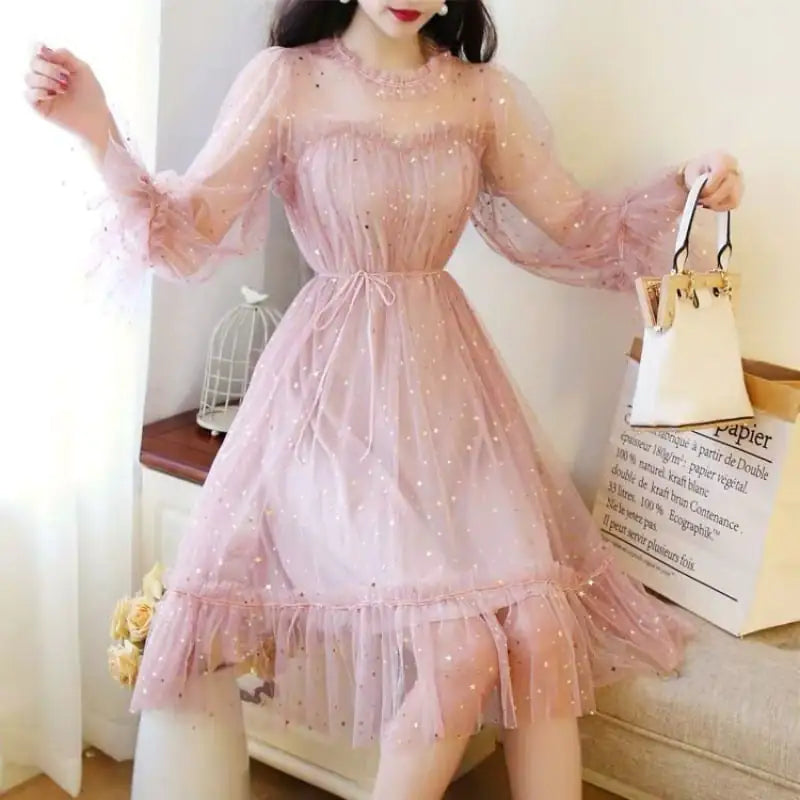 Women's Enchanted Net Yarn Fairy Dress