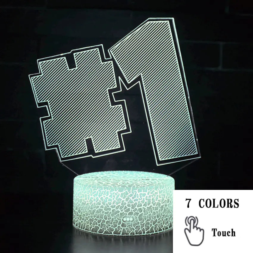 Colorful 3D LED Touch Lamp