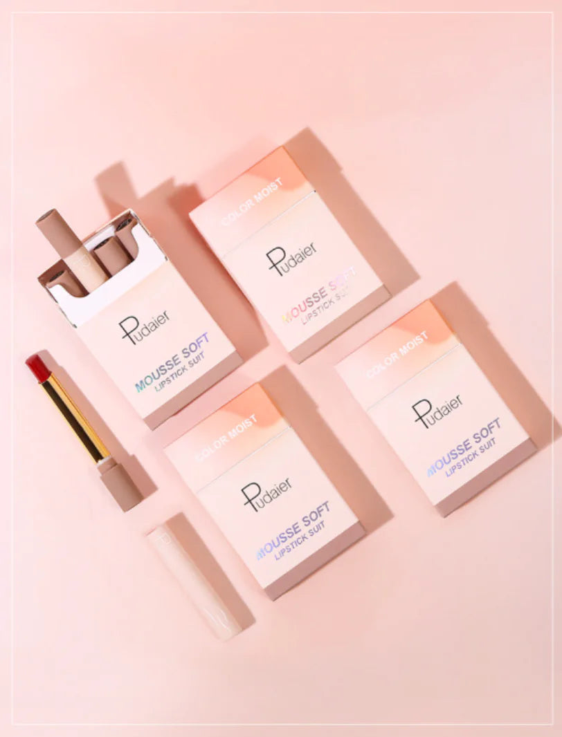 Travel-Ready Velvet Matte Lipstick Kit