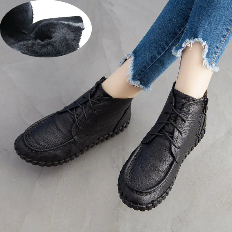 Chic Soft-Sole Retro Ankle Boots