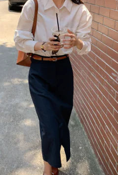 Elegant Summer Slit Skirt