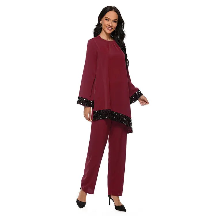 Elegant Arabian Plus Size Dress Set