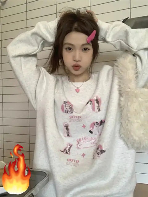 PuppyLove Kawaii Oversized Hoodie