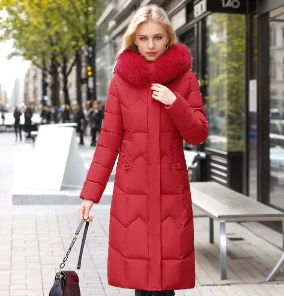 Luxury Fur-Lined Winter Coat