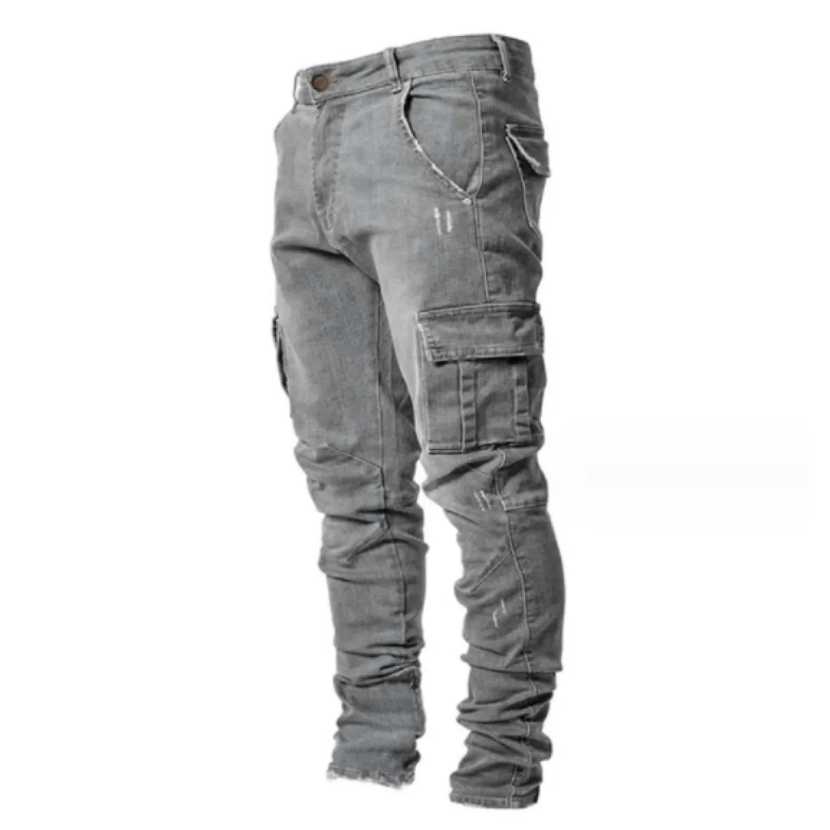 Men's Slim Fit Jeans with Side Pockets