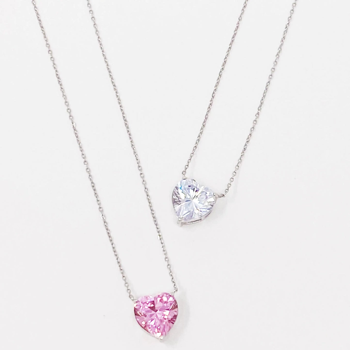 Elegant Sterling Silver Heart Pendant Necklace